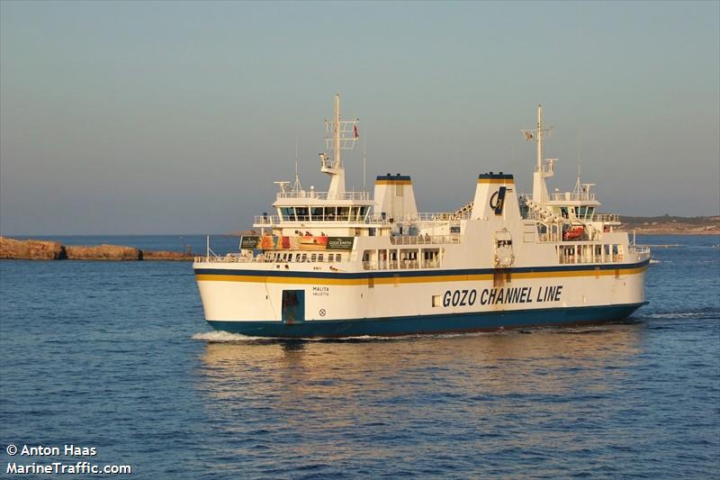 malita (Passenger/Ro-Ro Cargo Ship) - IMO 9176321, MMSI 215145000, Call Sign 9HKK6 under the flag of Malta