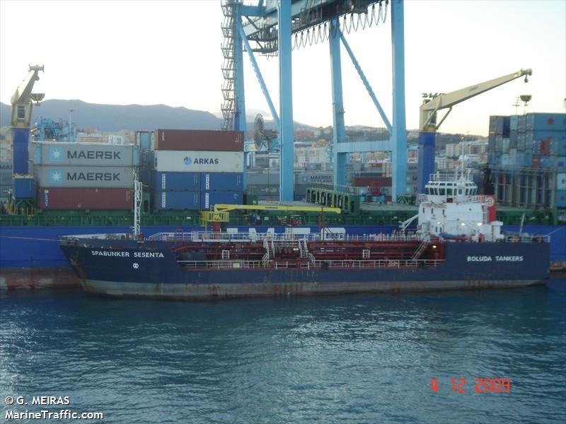 spabunker sesenta (Bunkering Tanker) - IMO 9416874, MMSI 224322230, Call Sign ECMZ under the flag of Spain