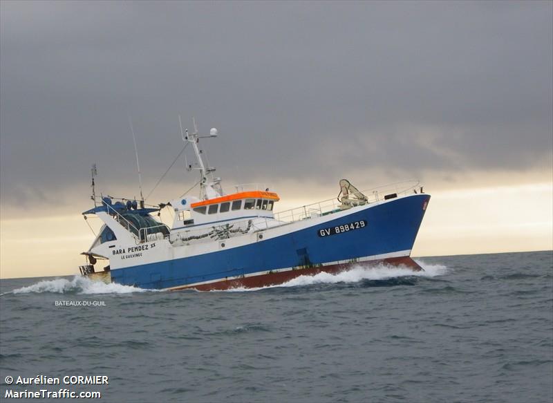 fv bara pemdez ii (Fishing vessel) - IMO , MMSI 226267000, Call Sign FMFF under the flag of France