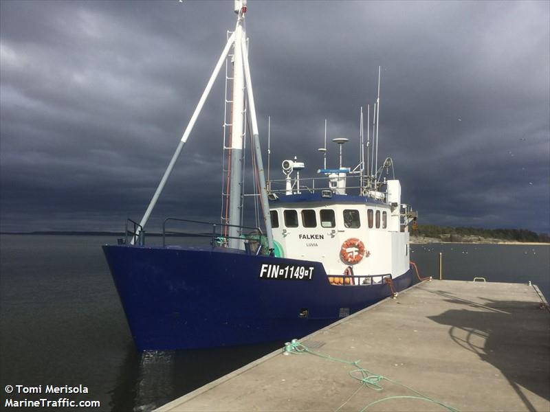 falken (Fishing vessel) - IMO , MMSI 230128470, Call Sign OH7019 under the flag of Finland