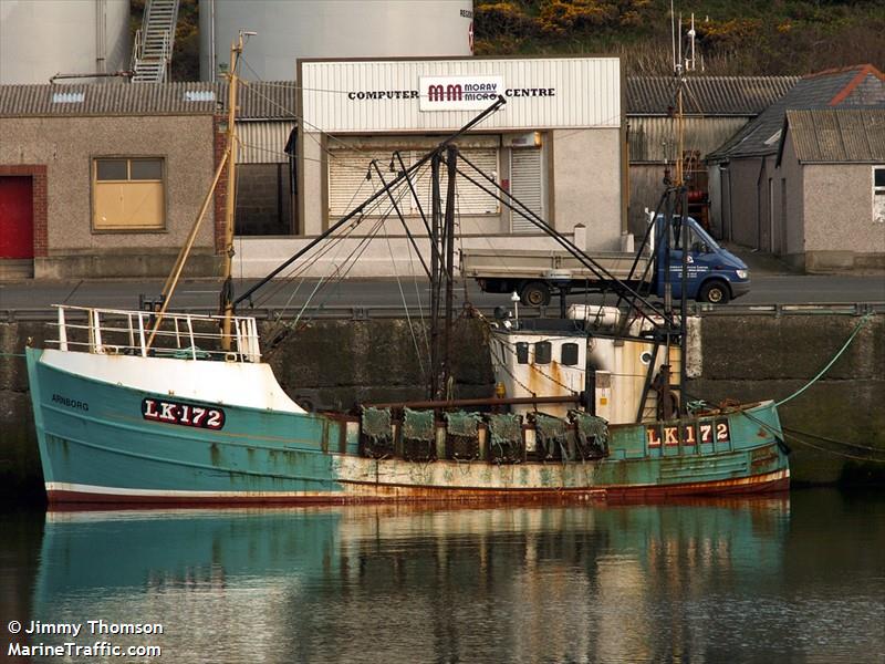 arnborg cy177 (Fishing vessel) - IMO , MMSI 235023784, Call Sign 2FWR under the flag of United Kingdom (UK)