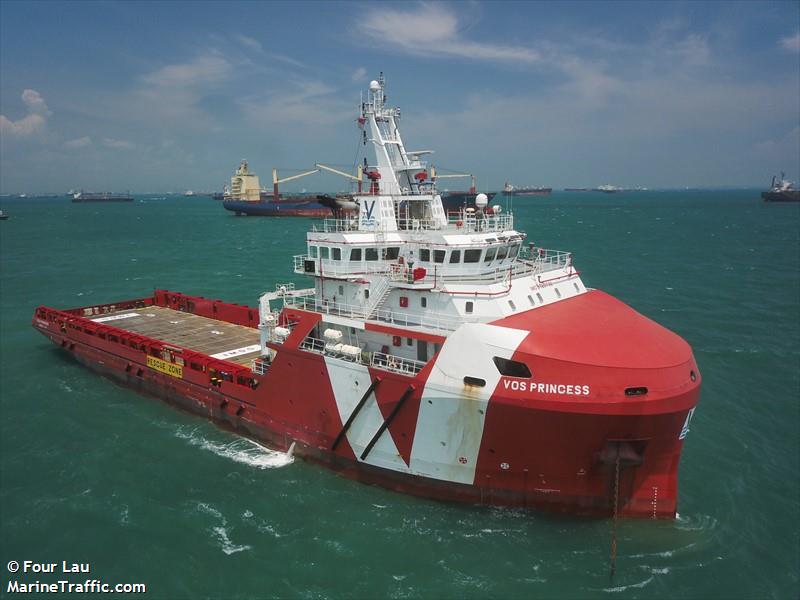 vos princess (Offshore Tug/Supply Ship) - IMO 9720732, MMSI 236674000, Call Sign ZDPJ5 under the flag of Gibraltar