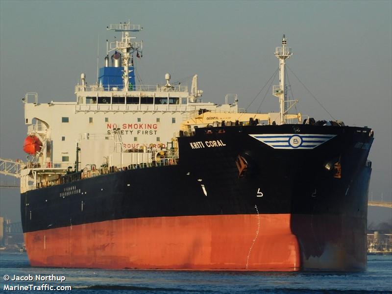 kriti coral (Chemical/Oil Products Tanker) - IMO 9417220, MMSI 241676000, Call Sign SVDF7 under the flag of Greece