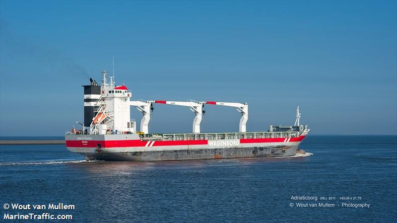 adriaticborg (General Cargo Ship) - IMO 9546497, MMSI 246302000, Call Sign PCJT under the flag of Netherlands