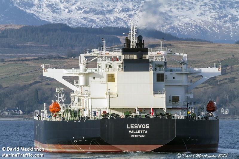 lesvos (Crude Oil Tanker) - IMO 9772321, MMSI 248123000, Call Sign 9HA4523 under the flag of Malta