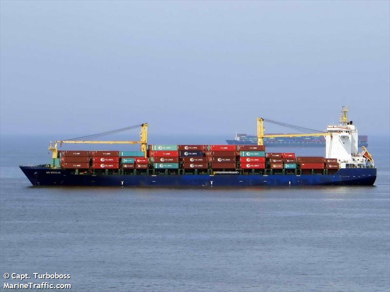 as sicilia (Container Ship) - IMO 9430935, MMSI 255806100, Call Sign CQIY2 under the flag of Madeira