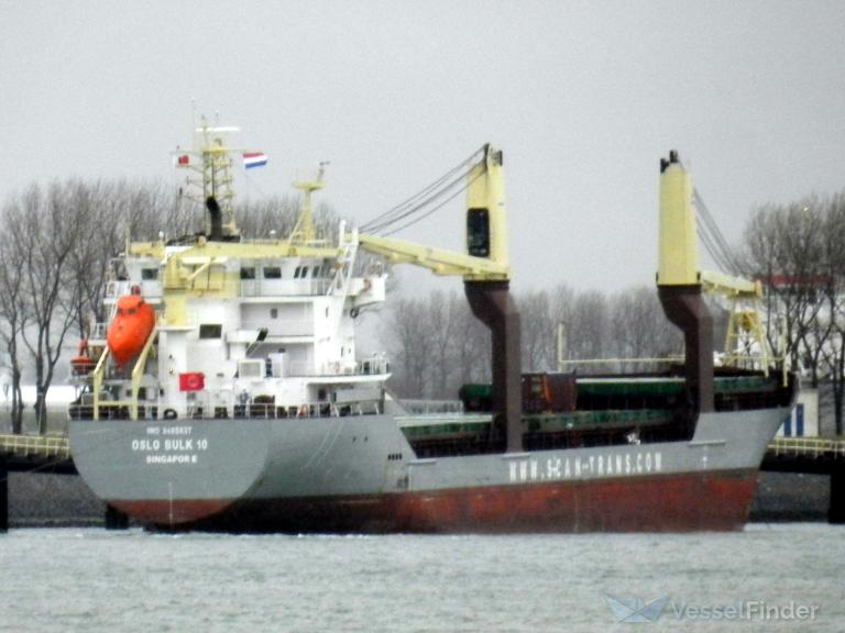 oslo bulk 10 (General Cargo Ship) - IMO 9485837, MMSI 257486000, Call Sign LAIG8 under the flag of Norway