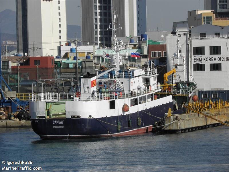 sartang (Training Ship) - IMO 8875815, MMSI 273214330, Call Sign UEBS under the flag of Russia