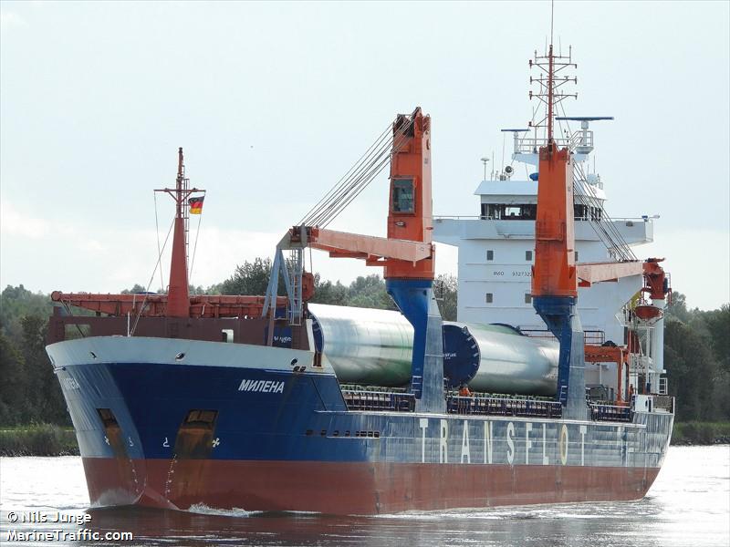 milena (General Cargo Ship) - IMO 9327322, MMSI 273414540, Call Sign UHFB under the flag of Russia