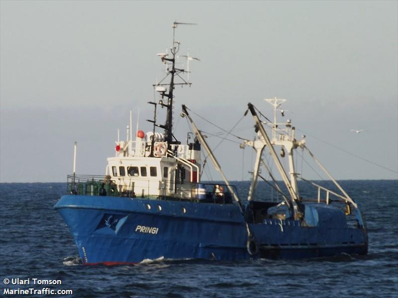 pringi (Fishing Vessel) - IMO 8730261, MMSI 276187000, Call Sign ESOD under the flag of Estonia