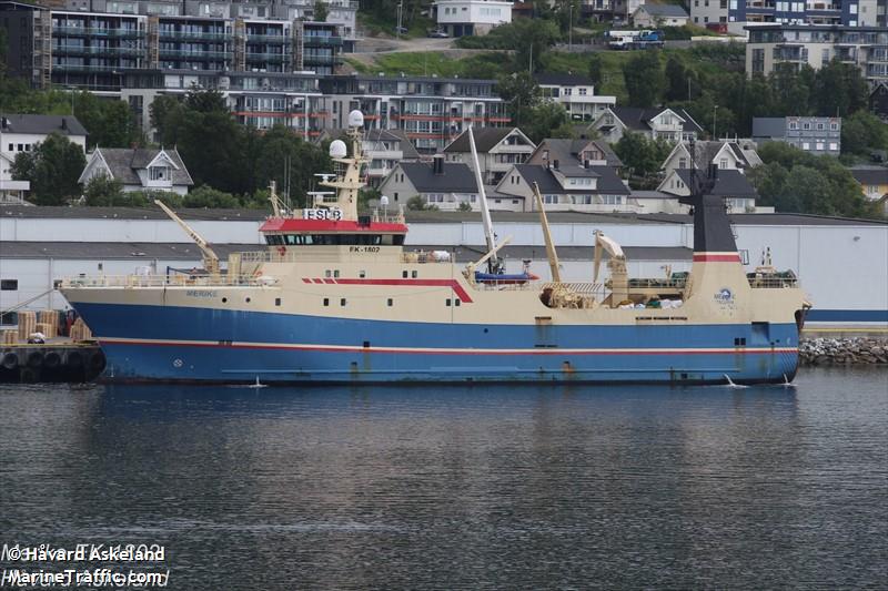 merike (Fishing Vessel) - IMO 9227534, MMSI 276842000, Call Sign ESLB under the flag of Estonia