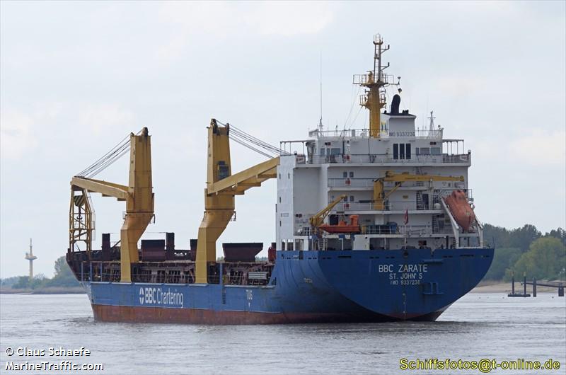 bbc zarate (General Cargo Ship) - IMO 9337236, MMSI 305065000, Call Sign V2CP2 under the flag of Antigua & Barbuda