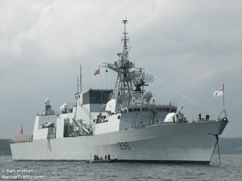 cdn warship 336 (Military ops) - IMO , MMSI 316129000, Call Sign CGAG under the flag of Canada