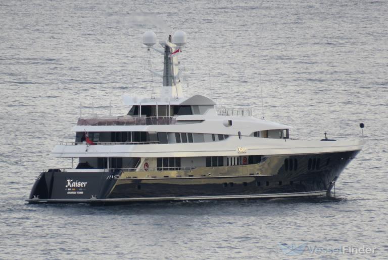 kaiser (Yacht) - IMO 1010466, MMSI 319022600, Call Sign ZGAY5 under the flag of Cayman Islands