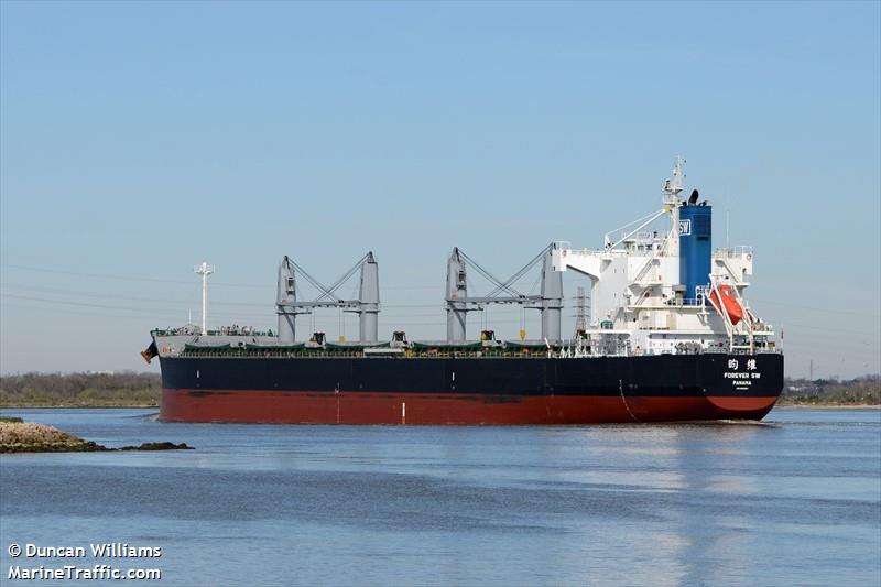 forever sw (Bulk Carrier) - IMO 9425837, MMSI 354480000, Call Sign 3FIS8 under the flag of Panama