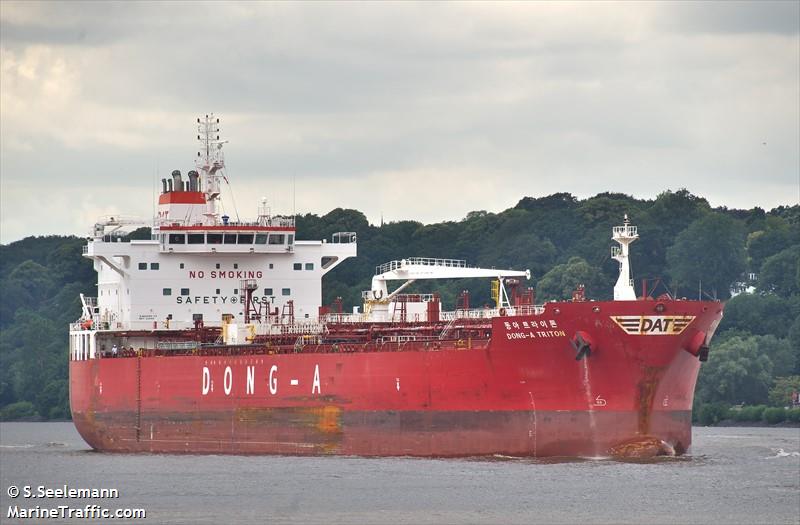 dong-a triton (Chemical/Oil Products Tanker) - IMO 9686986, MMSI 370500000, Call Sign 3FWC6 under the flag of Panama
