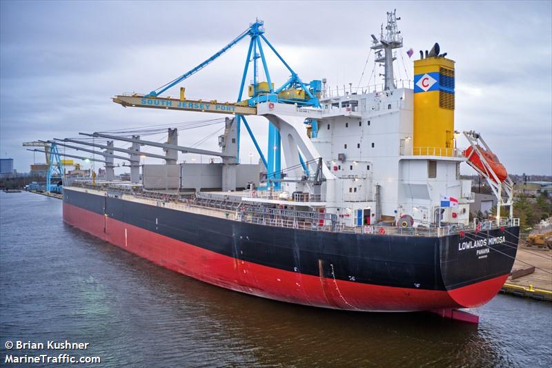 lowlands mimosa (Bulk Carrier) - IMO 9802255, MMSI 372833000, Call Sign HPTF under the flag of Panama