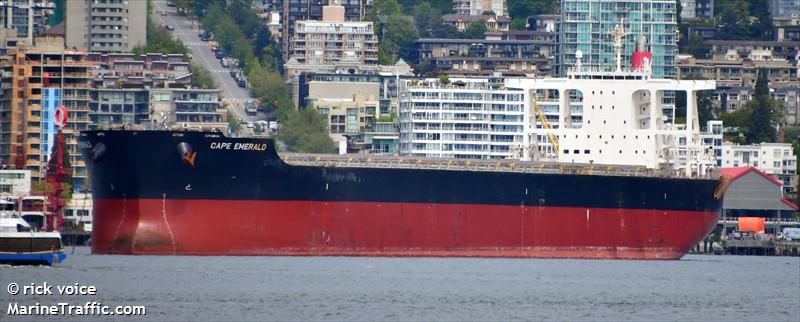 cape emerald (Bulk Carrier) - IMO 9624263, MMSI 373917000, Call Sign 3FBH4 under the flag of Panama