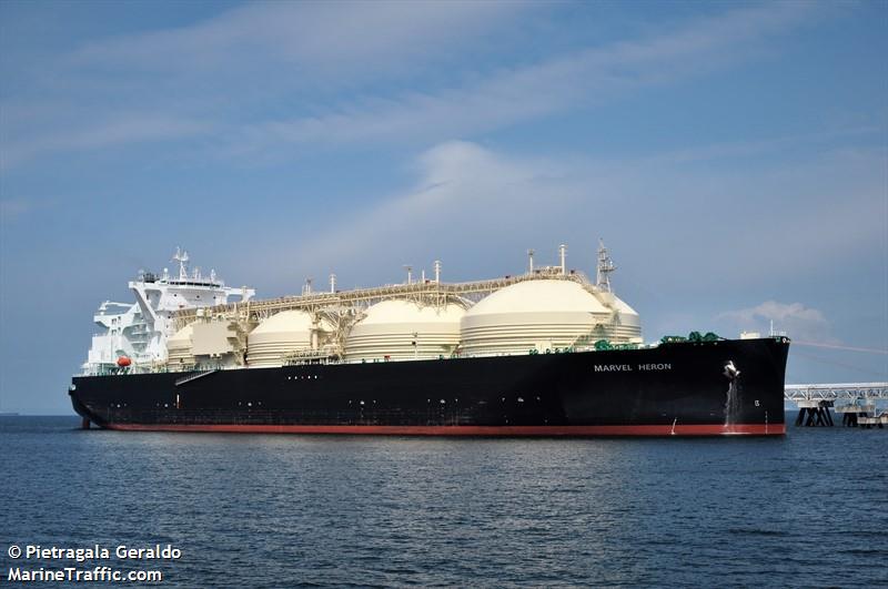 marvel heron (LNG Tanker) - IMO 9770440, MMSI 374022000, Call Sign 3EVN7 under the flag of Panama