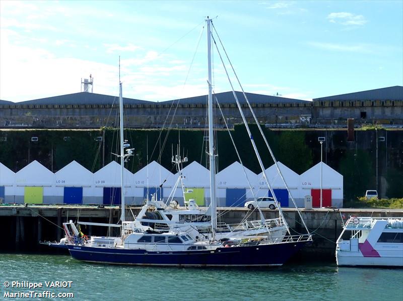 kamak (Sailing vessel) - IMO , MMSI 376594000, Call Sign J8Y3367 under the flag of St Vincent & Grenadines