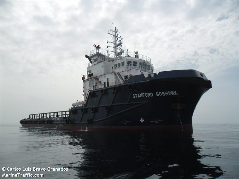 stanford goshawk (Offshore Tug/Supply Ship) - IMO 9589877, MMSI 377282000, Call Sign J8B4476 under the flag of St Vincent & Grenadines