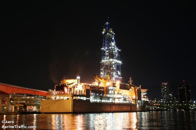 chikyu (Drilling Ship) - IMO 9234044, MMSI 432522000, Call Sign JRAJ under the flag of Japan