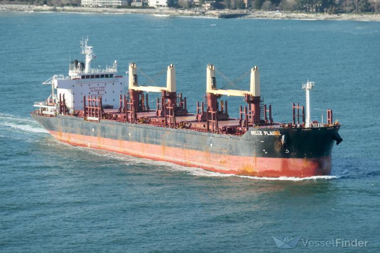 belle plaine (Bulk Carrier) - IMO 9638434, MMSI 477133500, Call Sign VRNA5 under the flag of Hong Kong