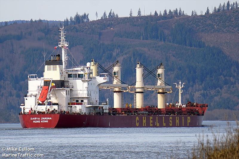 darya jamuna (Bulk Carrier) - IMO 9601948, MMSI 477598300, Call Sign VRJB9 under the flag of Hong Kong