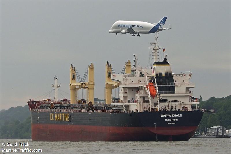 darya chand (Bulk Carrier) - IMO 9720328, MMSI 477699700, Call Sign VRNY9 under the flag of Hong Kong