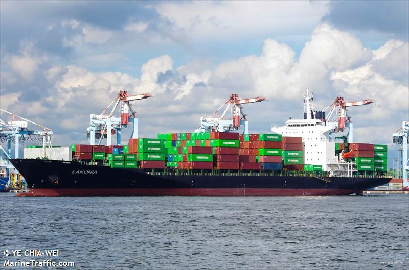 lakonia (Container Ship) - IMO 9248679, MMSI 477967600, Call Sign VROG2 under the flag of Hong Kong