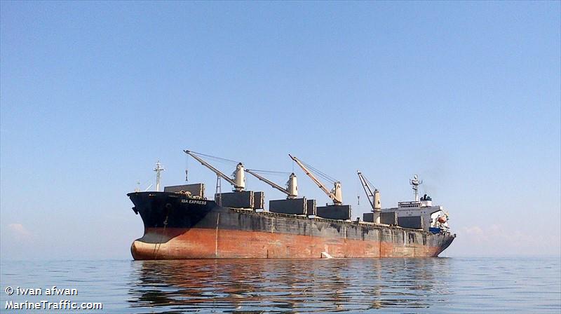 isa express (Bulk Carrier) - IMO 9082752, MMSI 525023133, Call Sign YGCE under the flag of Indonesia
