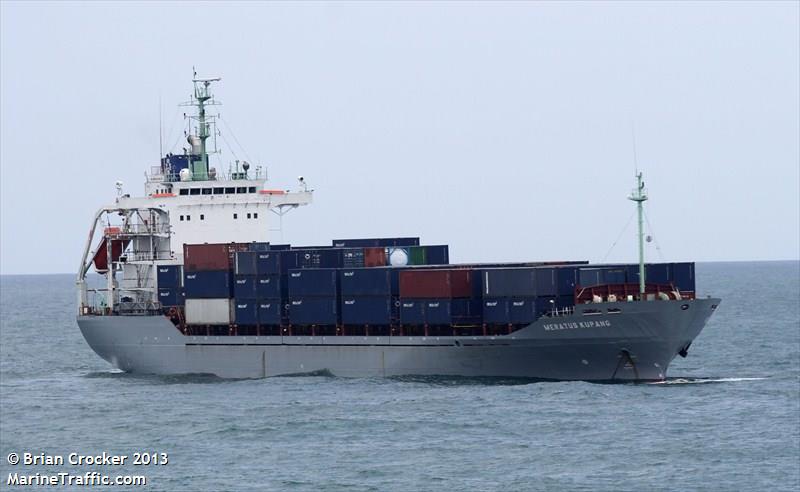 meratus kupang (Container Ship) - IMO 9155511, MMSI 525025085, Call Sign POYB under the flag of Indonesia