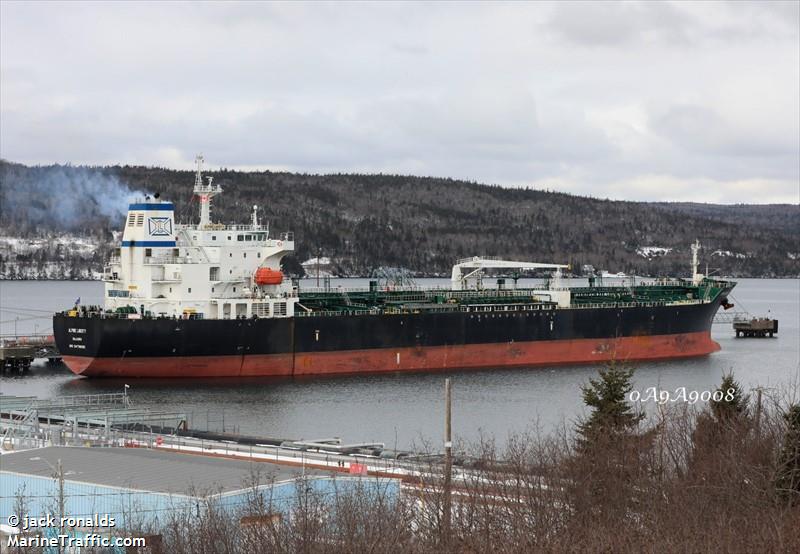 alpine liberty (Chemical/Oil Products Tanker) - IMO 9478690, MMSI 538003883, Call Sign V7TT7 under the flag of Marshall Islands