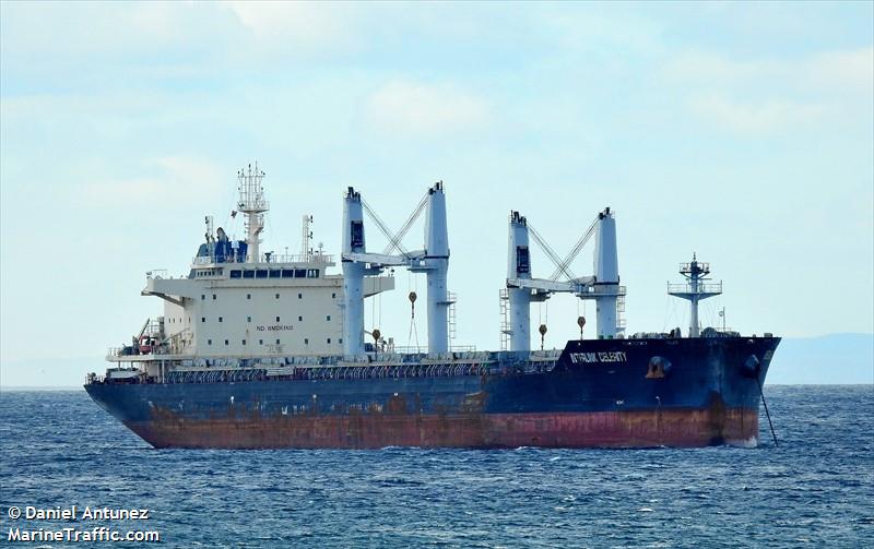 interlink celerity (Bulk Carrier) - IMO 9721437, MMSI 538005702, Call Sign V7GE7 under the flag of Marshall Islands