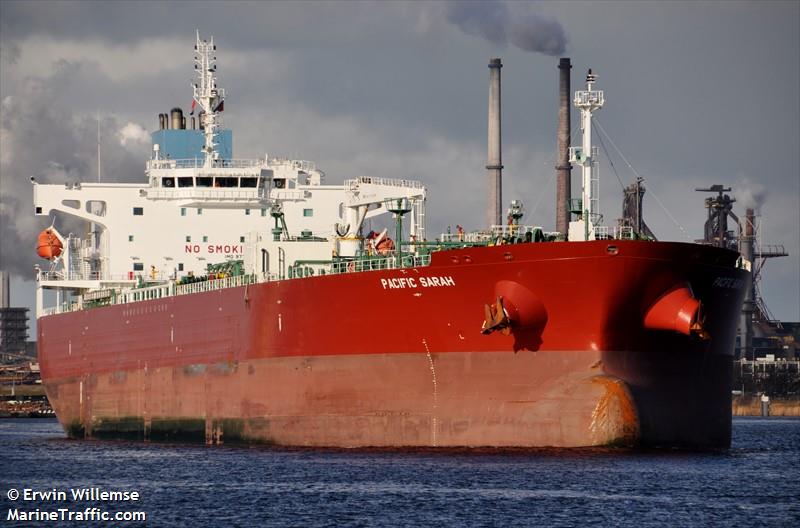 pacific sarah (Chemical/Oil Products Tanker) - IMO 9772034, MMSI 538007361, Call Sign V7DH2 under the flag of Marshall Islands