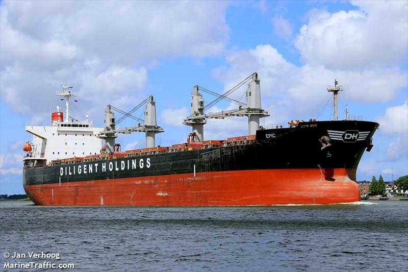 epic (Bulk Carrier) - IMO 9409077, MMSI 538008874, Call Sign V7A2705 under the flag of Marshall Islands