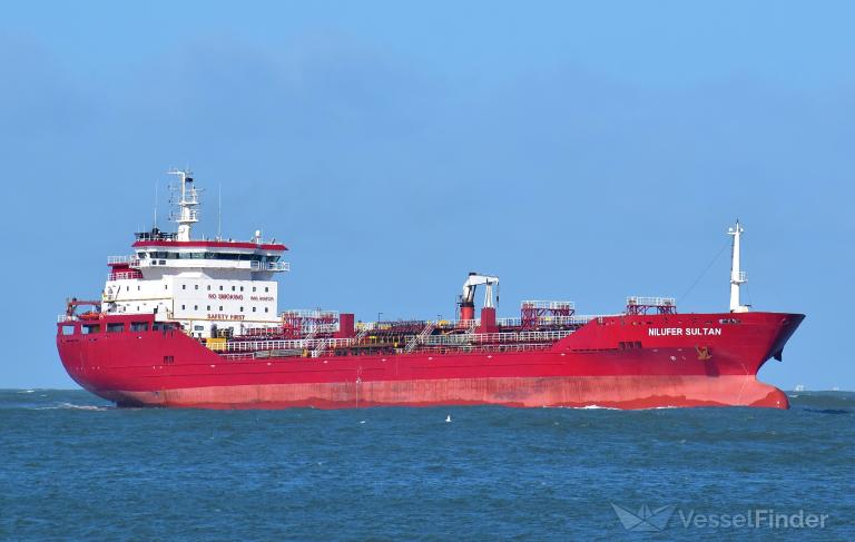 nilufer sultan (Chemical/Oil Products Tanker) - IMO 9410131, MMSI 538090448, Call Sign V7ZG3 under the flag of Marshall Islands