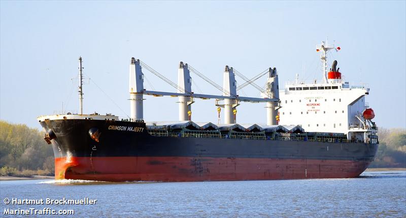 crimson majesty (Bulk Carrier) - IMO 9660059, MMSI 563307000, Call Sign 9V2042 under the flag of Singapore