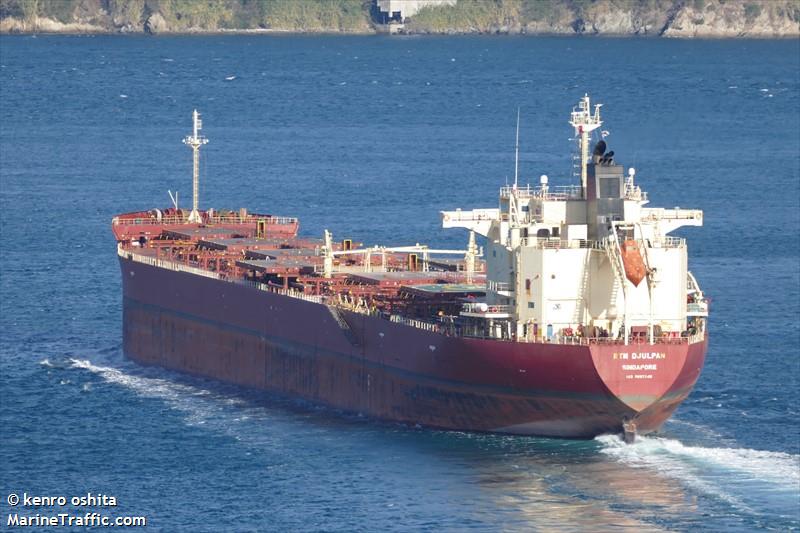 rtm djulpan (Bulk/Oil Carrier) - IMO 9607148, MMSI 564861000, Call Sign 9V2784 under the flag of Singapore