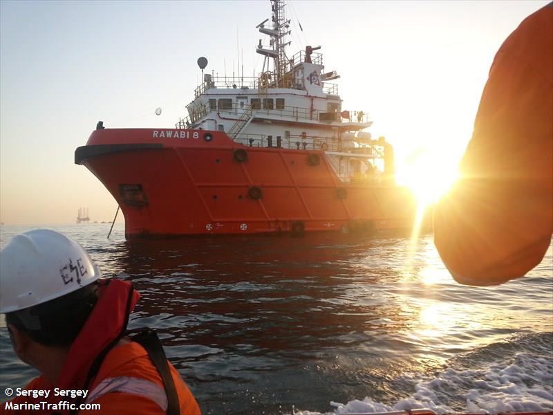 rawabi 8 (Offshore Tug/Supply Ship) - IMO 9651436, MMSI 572476210, Call Sign T2FB4 under the flag of Tuvalu