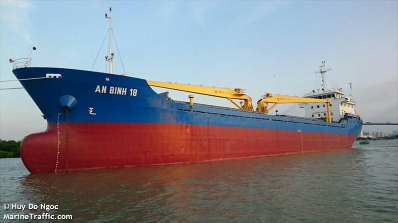 an binh 18 (General Cargo Ship) - IMO 9559808, MMSI 574961000, Call Sign XVMO under the flag of Vietnam