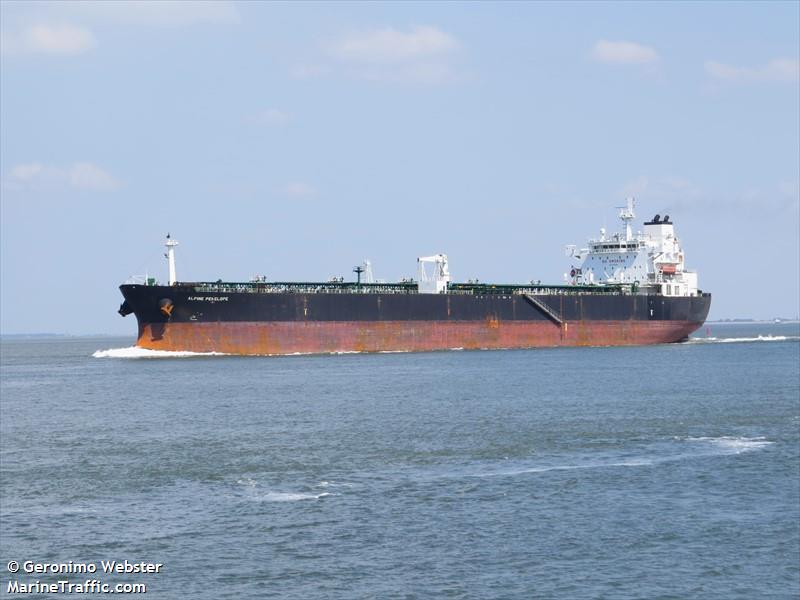 alpine penelope (Crude Oil Tanker) - IMO 9379301, MMSI 636013410, Call Sign A8MS6 under the flag of Liberia