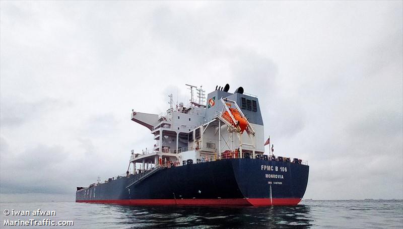 fpmc b 106 (Bulk Carrier) - IMO 9487689, MMSI 636015245, Call Sign A8ZM3 under the flag of Liberia
