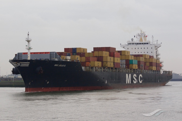 msc julia r. (Container Ship) - IMO 9227338, MMSI 636016430, Call Sign A8RK9 under the flag of Liberia