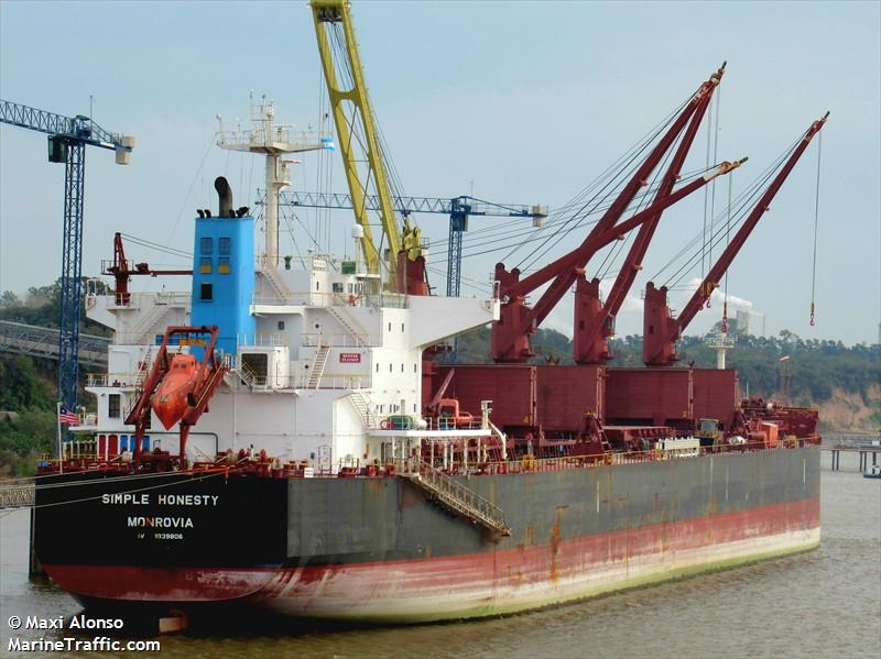 simple honesty (Bulk Carrier) - IMO 9839806, MMSI 636018629, Call Sign D5QP6 under the flag of Liberia