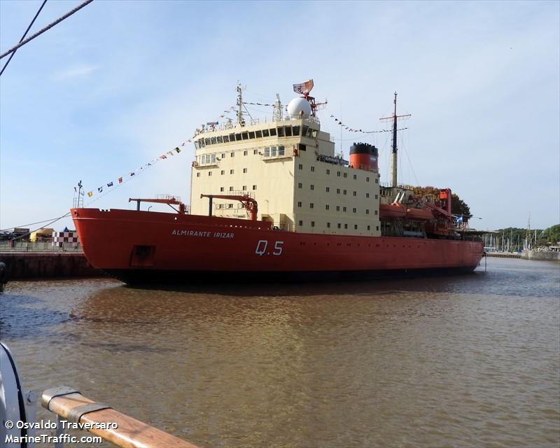 almirante irizar (Icebreaker) - IMO 7533628, MMSI 701808000, Call Sign LOAI under the flag of Argentina