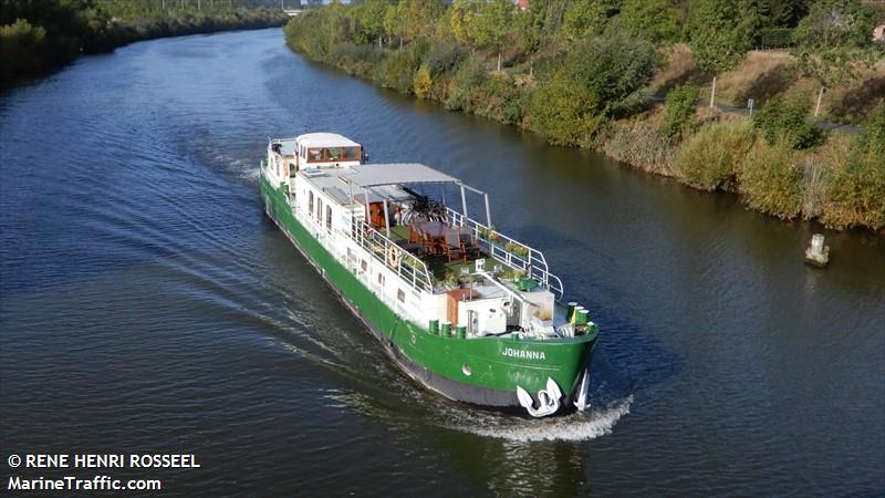johanna (Passenger ship) - IMO , MMSI 205255300, Call Sign OT2553 under the flag of Belgium