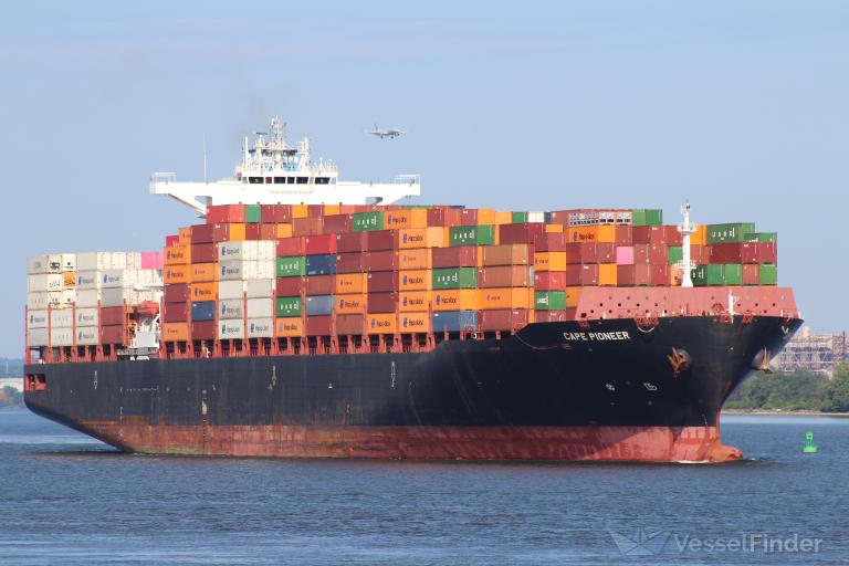 cape pioneer (Container Ship) - IMO 9719874, MMSI 209087000, Call Sign 5BUE4 under the flag of Cyprus