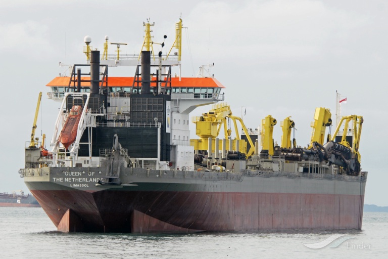 queen of netherlands (Hopper Dredger) - IMO 9164031, MMSI 210138000, Call Sign 5BGT2 under the flag of Cyprus