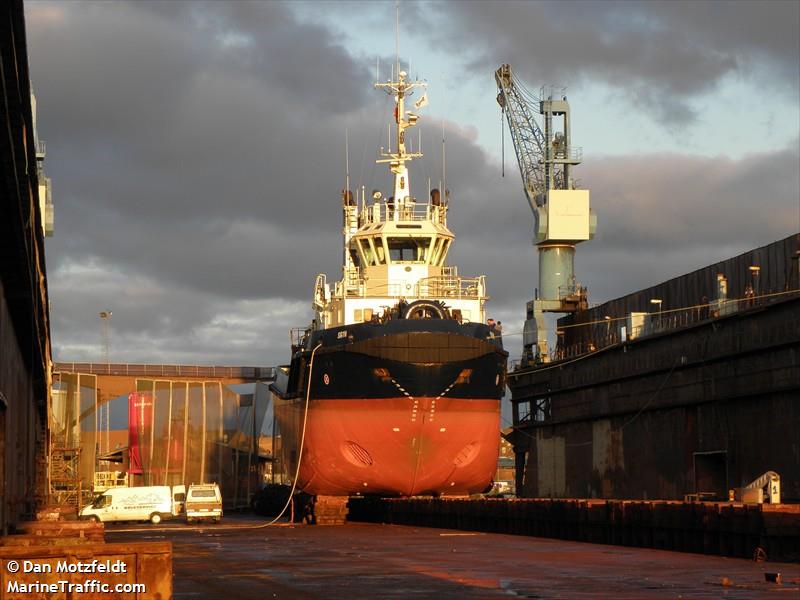 sigyn (Tug) - IMO 9114361, MMSI 219679000, Call Sign OZHB2 under the flag of Denmark